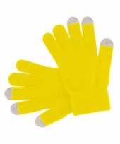 Touchscreen handschoenen geel