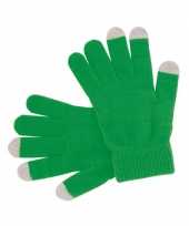 Touchscreen handschoenen groen