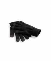 Touchscreen heren handschoenen zwart